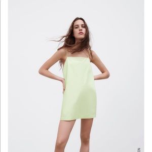 Zara poplin jumpsuit dress